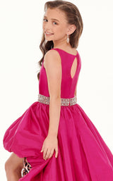 4 of 4 Rachel Allan Perfect Angels 10012 Dress Magenta-Animal