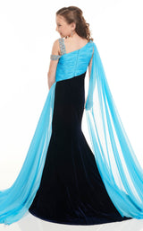 4 of 4 Rachel Allan Perfect Angels 10013 Dress Navy-Turquoise