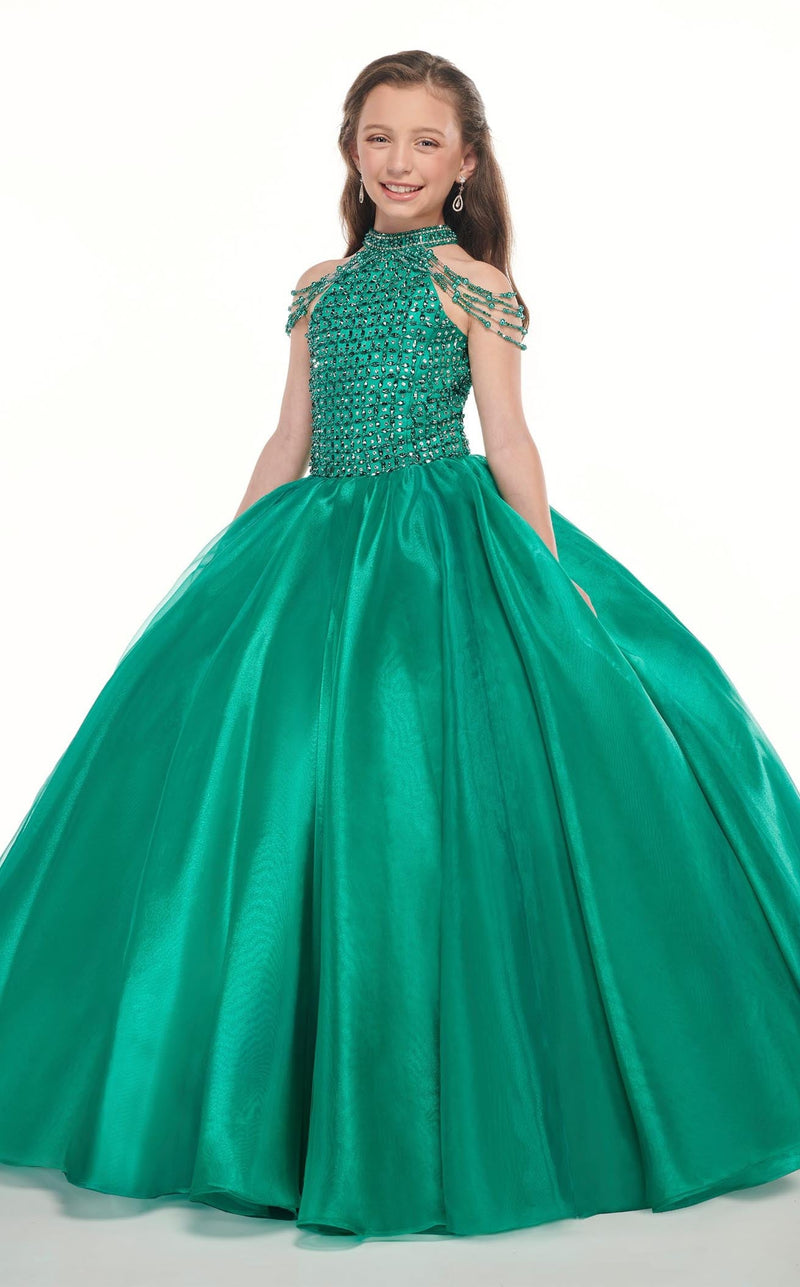 Rachel Allan Perfect Angels 10015 Dress Jade