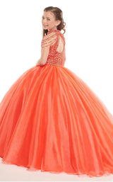 4 of 4 Rachel Allan Perfect Angels 10015 Dress Tangerine