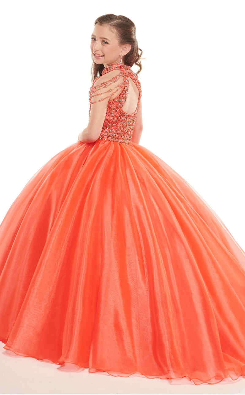 Rachel Allan Perfect Angels 10015 Dress Tangerine