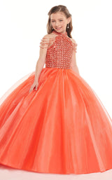 2 of 4 Rachel Allan Perfect Angels 10015 Dress Tangerine