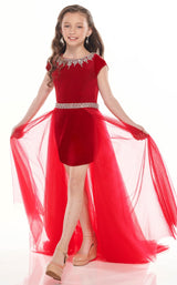 1 of 4 Rachel Allan Perfect Angels 10017 Dress Red