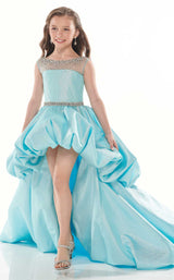 1 of 4 Rachel Allan Perfect Angels 10018 Dress Aqua