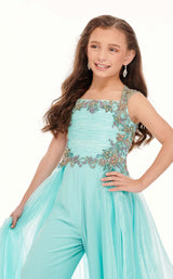 5 of 8 Rachel Allan Perfect Angels 10019 Jumpsuit Aqua