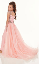 4 of 8 Rachel Allan Perfect Angels 10019 Jumpsuit Pink