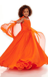 2 of 6 Rachel Allan Perfect Angels 10020 Childrens Dress Tangerine