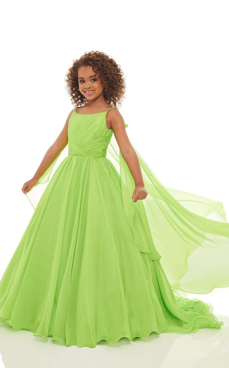 Rachel Allan Perfect Angels 10020 Childrens Dress Lime-Green