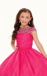 3 of 4 Rachel Allan Perfect Angels 10021 Dress Magenta