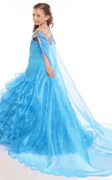 4 of 4 Rachel Allan Perfect Angels 10022 Dress Ocean-Blue