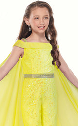 3 of 4 Rachel Allan Perfect Angels 10023 Jumpsuit Yellow