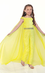 1 of 4 Rachel Allan Perfect Angels 10023 Jumpsuit Yellow