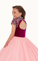 4 of 4 Rachel Allan Perfect Angels 10025 Dress Magenta-Pink