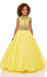 2 of 4 Rachel Allan Perfect Angels 10030 Childrens Dress Yellow-Multi