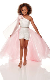 3 of 6 Rachel Allan Perfect Angels 10035 Childrens Dress White-Pink