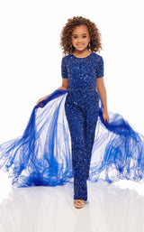 2 of 4 Rachel Allan Perfect Angels 10042 Childrens Dress Royal