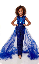 1 of 2 Rachel Allan Perfect Angels 10047 Childrens Dress Royal