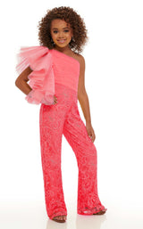 1 of 6 Rachel Allan Perfect Angels 10048 Childrens Dress Bright-Coral