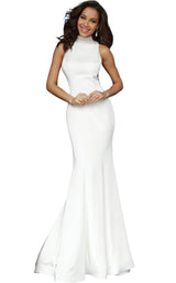 1 of 4 Jovani 1005 Off-White