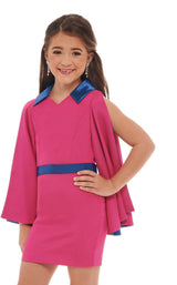 1 of 8 Rachel Allan Perfect Angels 10051 Childrens Dress Fuchsia-Royal