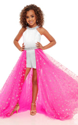 3 of 6 Rachel Allan Perfect Angels 10055 Childrens Dress White-Hot-Pink