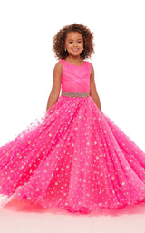 1 of 4 Rachel Allan Perfect Angels 10076 Childrens Dress Hot-Pink