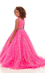 3 of 4 Rachel Allan Perfect Angels 10076 Childrens Dress Hot-Pink