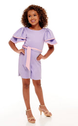 1 of 6 Rachel Allan Perfect Angels 10077 Childrens Dress Lilac-Pink