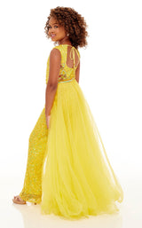 2 of 2 Rachel Allan Perfect Angels 10081 Childrens Dress Yellow-Multi