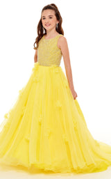 2 of 4 Rachel Allan Perfect Angels 10082 Childrens Dress Yellow