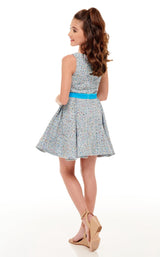 5 of 6 Rachel Allan Perfect Angels 10083 Childrens Dress Blue