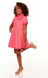 1 of 6 Rachel Allan Perfect Angels 10100 Childrens Dress Hot-Pink