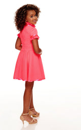 4 of 6 Rachel Allan Perfect Angels 10100 Childrens Dress Hot-Pink