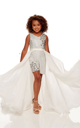 Rachel Allan Perfect Angels 10101 Childrens Dress White-Multi