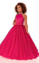 2 of 8 Rachel Allan Perfect Angels 10102 Childrens Dress Fuchsia