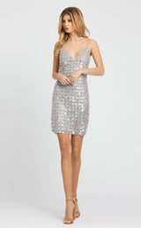 1 of 3 Mac Duggal 10538 Dress Gray