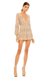 1 of 3 Mac Duggal 10563i Jumpsuit Nude