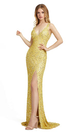 5 of 16 Mac Duggal 1068D Dress Lemon
