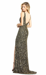 10 of 10 Mac Duggal 1068M Dress Black-Gold