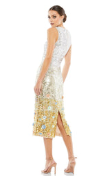 2 of 3 Mac Duggal 10691 Dress Silver-Multi