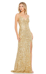 1 of 3 Mac Duggal 10704 Dress Gold