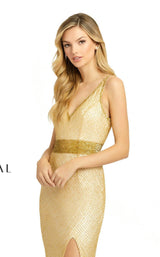 5 of 9 Mac Duggal 1070D Dress Gold