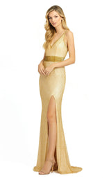 1 of 9 Mac Duggal 1070D Dress Gold