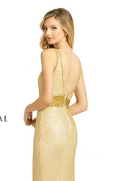 8 of 9 Mac Duggal 1070D Dress Gold