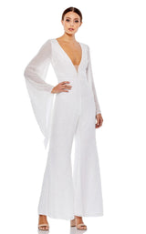 1 of 3 Mac Duggal 10710 Jumpsuit White