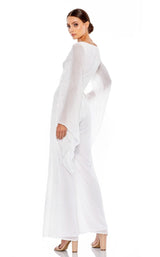 2 of 3 Mac Duggal 10710 Jumpsuit White