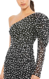 3 of 3 Mac Duggal 10738 Dress Black-Silver