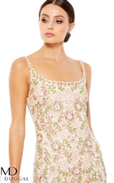 3 of 3 Mac Duggal 10755D Dress Nude-Multi