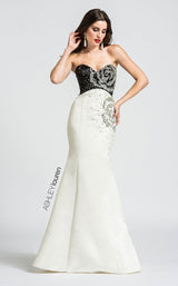 1 of 5 Ashley Lauren 1076 Black/Ivory
