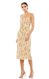 1 of 6 Mac Duggal 10770 Dress Nude-Gold